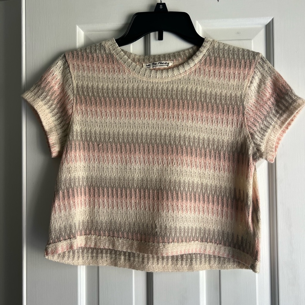 Striped Knit Crop Top